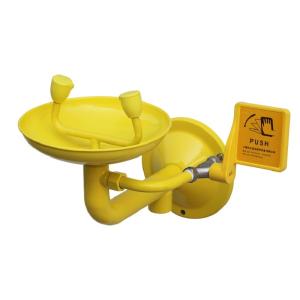 Quality Stainless Steel eyewasher Wall Mounted Eyewash Station with ABS coating round bracket Safety Equipment wholesale