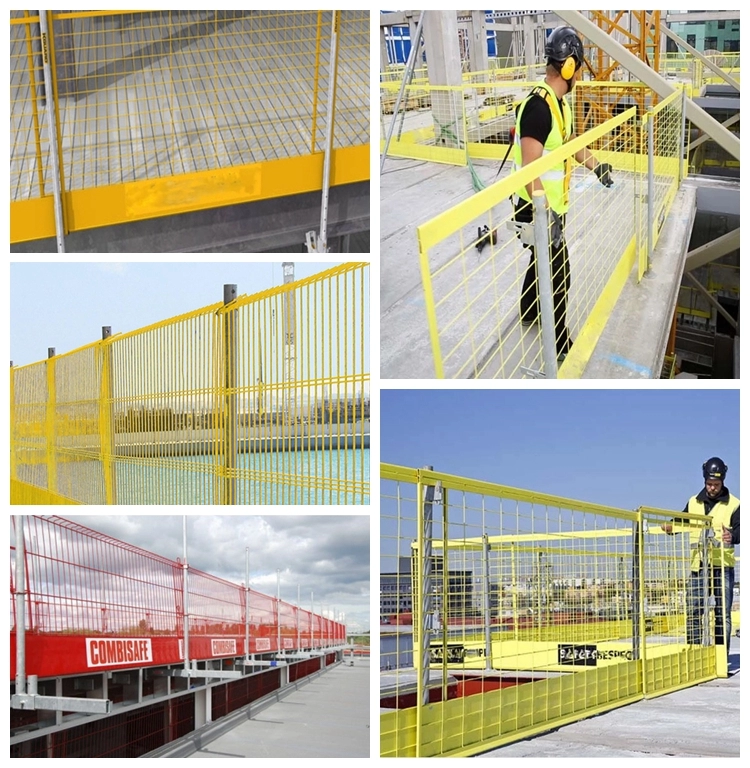 Low Carbon Steel Edge Protection Fence Galvanised Panels For Construction