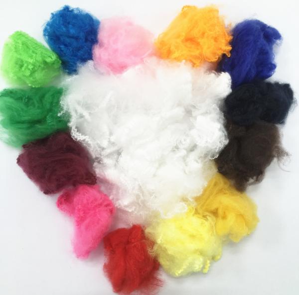 100% Recycled PSF Polyester Staple Fiber 1.4d X 38mm Multiple Colour Good