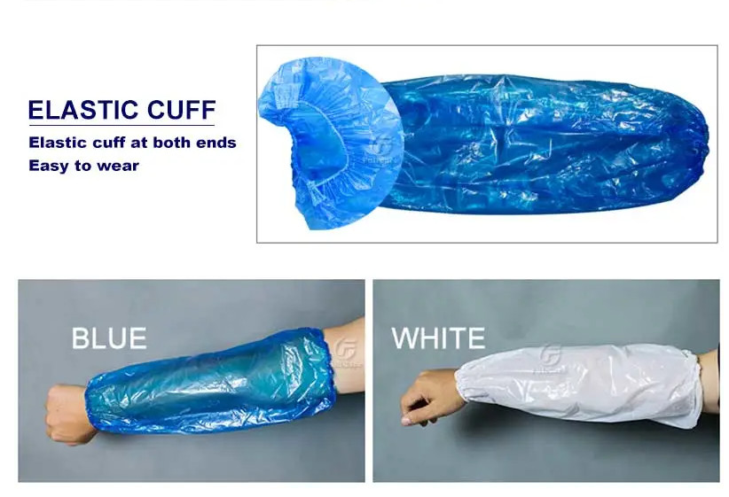 PE Disposable Plastic Sleeve Protectors Water Resistant 0.015mm
