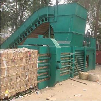 Hot sell automatic horizontal baler for waste paper cardboard PET bottle Cans
