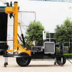 Tyre Based 380V Water Well Drilling Rig With Diesel Engine Drlling Depth 230m