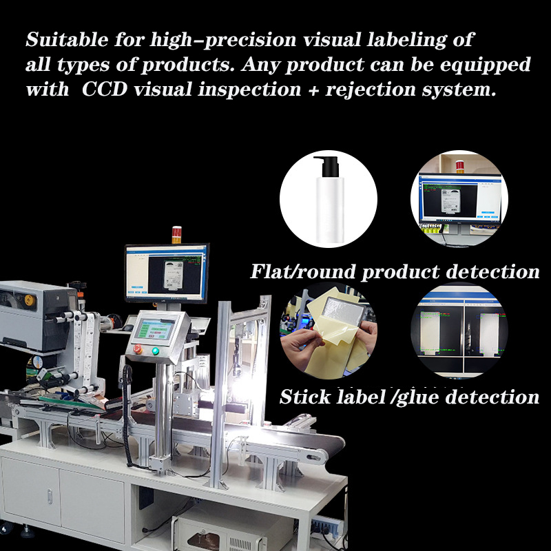 Electric Driven Automatic Flat Card Plastic Pouch Bags Labeller for Packaging Needs