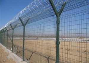 Quality Anti Climb Razor Wire Mesh HDG PVC Coated Airport Perimeter Fence wholesale