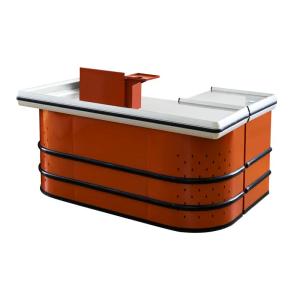 Quality Customized Supermarket Checkout Counter Cold Rolled Steel Cashier Counter wholesale