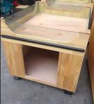 Customized Supermarket Stand Wood Storage Display Shelving Units / Wood Shelving