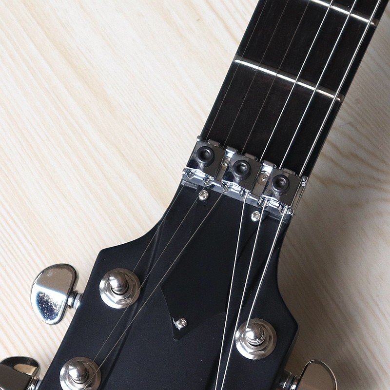 6 Strings Guitar 39 Inch V Shape Electric Guitar Neck Through Active Guitar Mahogany Wood Body Matte Pink Green Black Re