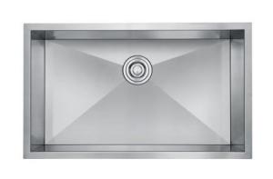Quality Polish Finishe Commercial Kitchen Sink Shape Arc Stainless Steel Utility Sink 250mm wholesale