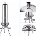 Stainless Steel Multi Cartridge Filter Housing for Food Beverage Production