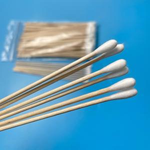 Quality Wooden Cotton Swab 150mm Long Specimen Collection Swabs wholesale