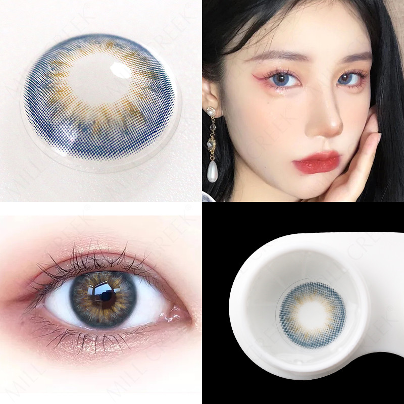 ISO13485 Eye Enhancing Natural Color Contact Lens Prescription One Year 14mm