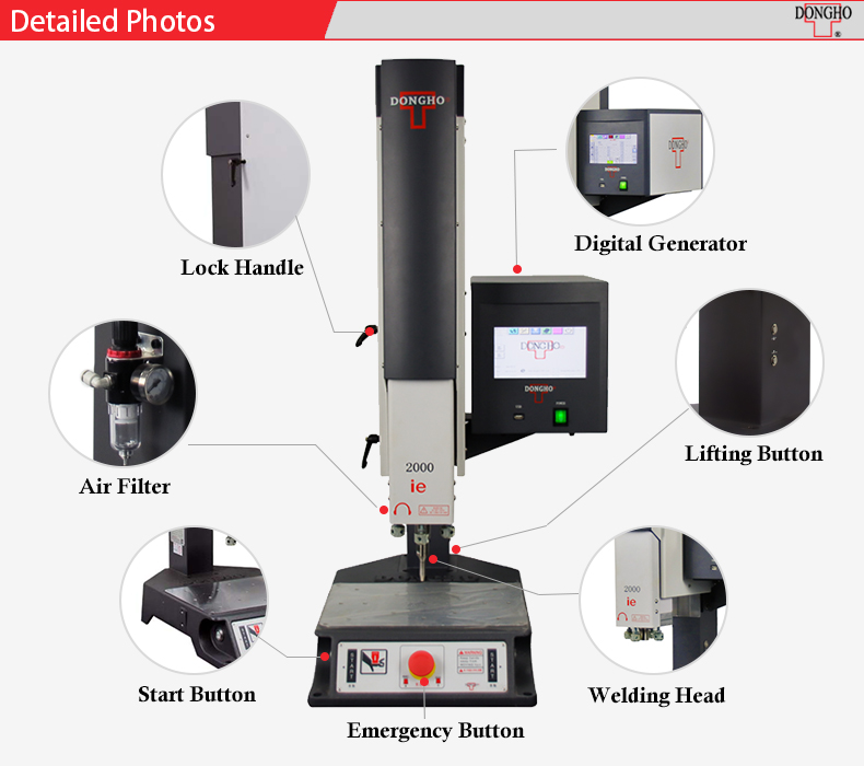 ultrasonic welding machine plastic ABS,PP,PVC,PETG