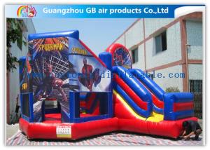 Quality Commercial Spiderman Inflatable Bouncy Castle Kids Inflatable Bouncer With Slide wholesale