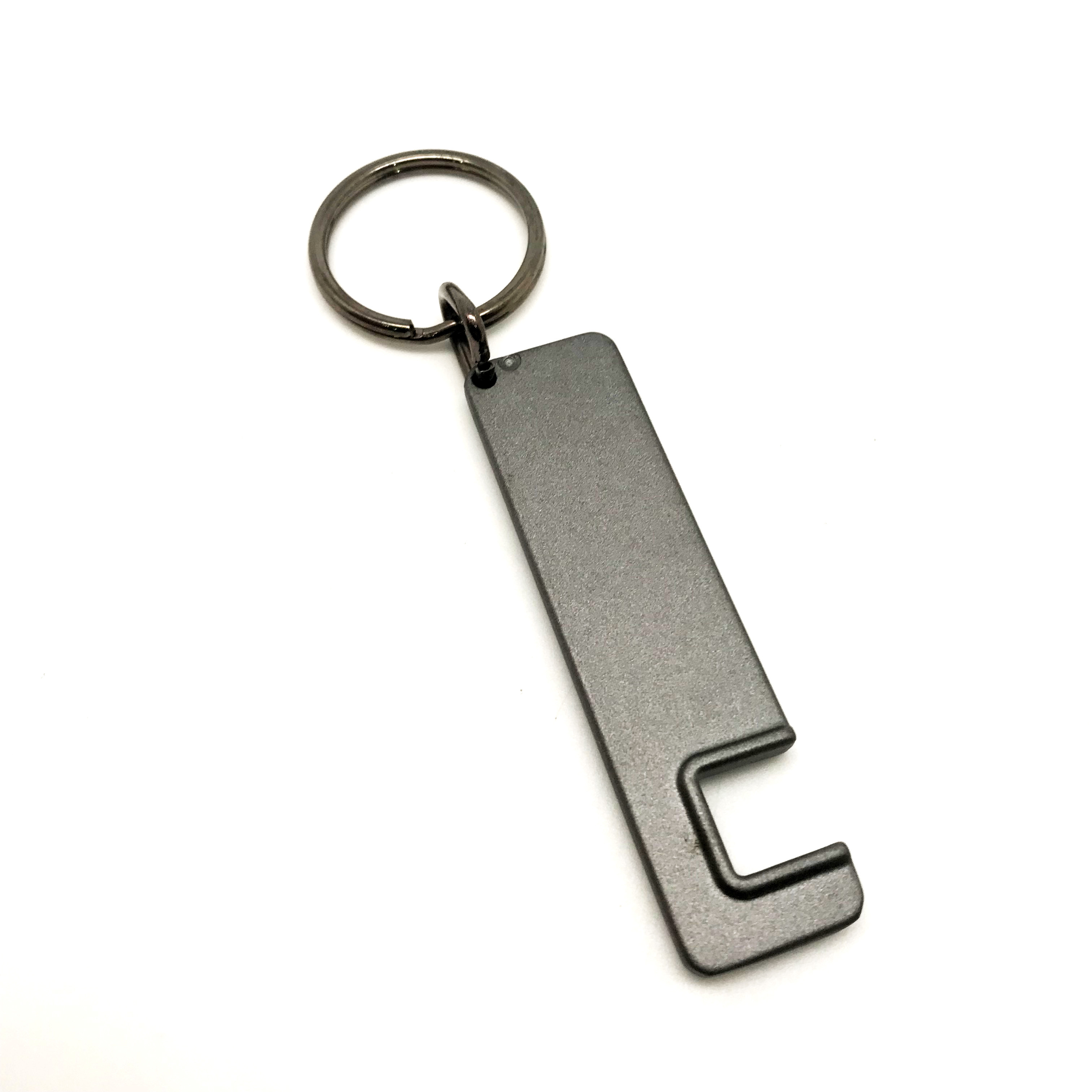 MOQ 500 Metal Keychain Holder with Customized Logo for