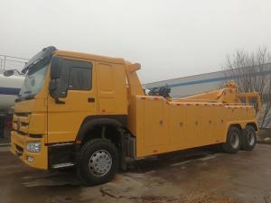 Quality ZZ1257N5847W 6x4 Road Wrecker Truck With HW76 Cabin And ZF Steering wholesale