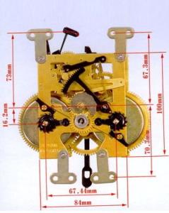 Quality China made 31 day key wind movement Chinese chefoo 31 days movement for grandfather clocks wholesale