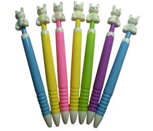 Quality cartoon design advertsiing plastic pen,cartoon gift promotional ballpoint pen wholesale