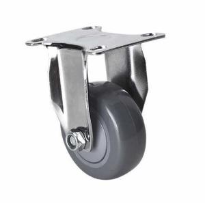 Quality Edl Chrome 2.5&quot; 80kg Rigid PU Caster with 37025-77 and Wheel Material PU wholesale