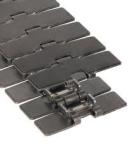SS802 SS805 stainless steel flat top chains double hinge straight running