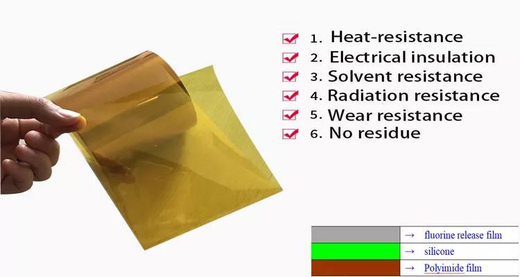 Silicone Polyimide Adhesive Tape Film High Temp