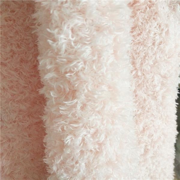YARN DYED Knitted Plain 100%poly Plush Fabric for Making Teddy Bear Tricot 15-20