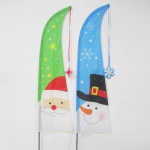 Quality Christmas Yard Flag Santa Claus and Snowman wholesale