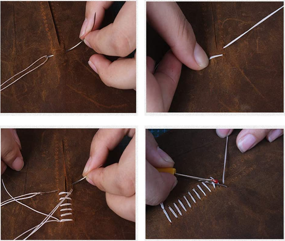 Crochet Bracelet Thread 0.8mm Strong and Durable Spun Wax Thread for Hand-stitched Knitting