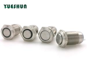 Quality 12mm LED Illuminated Push Button Stainless Steel With CE RoHS Certication wholesale
