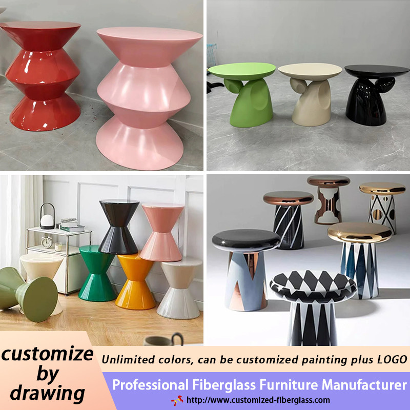 Modern Coffee Table Set Fiberglass For Living Room Bedroom