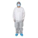 Type 5/6 White SMS Disposable Non Woven Coverall Without Hood