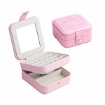 Detachable Partitions Portable Travel Jewelry Case , Two Layer Jewelry Box 11.5