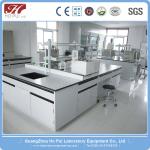 Popular Full Steel School Science Lab Island Bench Furniture With Drawer