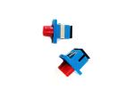 ABS SM SC To FC Fiber Optic Coupler Hybrid Flange Plastic Adapter