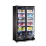 Upright Commercial Glass Door Display Refrigerator Beverage Beer Cooler