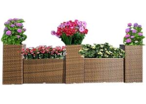 Quality UV Resistant Garden Patio Rattan Outsite Flower Pots wholesale