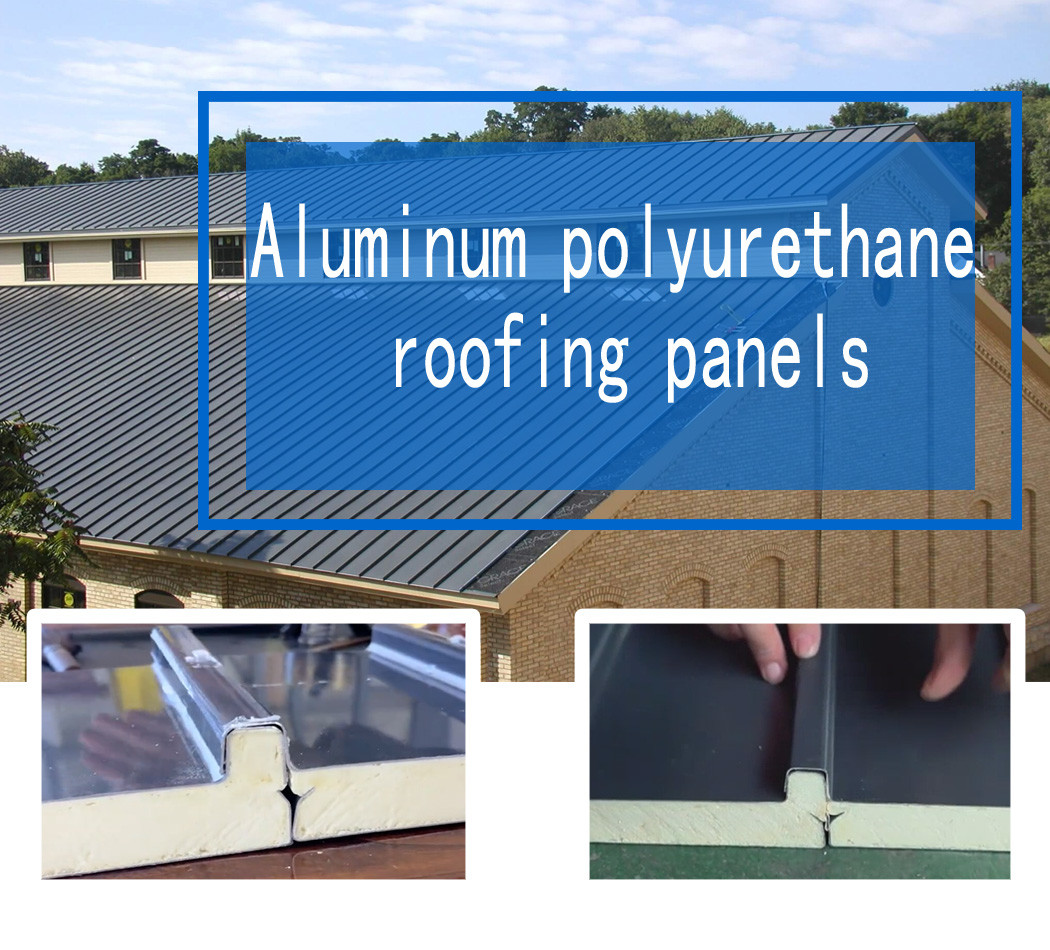 Lightweight Aluminum Sandwich Panel Roofing PU Polyurethane Foam Sheets For Roofing