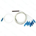 1x2 SC APC Fiber Optic PLC Splitter FTTH Mini Steel Tube Without Connector