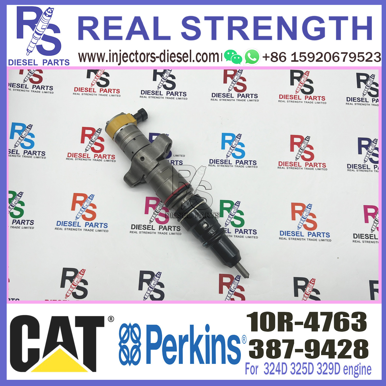 Huida C7 fuel injector 387-9428 10R-4763 with genuine packing