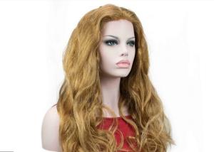 Quality 20 Inch Blonde Glueless Human Hair Front Lace Wigs With Body Wave wholesale