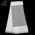 African Style Guipure Water Soluble Lace 100% Polyester Milk Silk Embroidered
