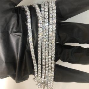 Quality GRA Fine Jewelry Moissanite Tennis Chain Iced Out Tennis Chain For Women wholesale