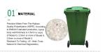Outdoor Plastic Molded Products , Recycling Commercial Garbage Cans With Lid