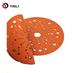 Quality PET Film 150mm Wet And Dry Sanding Discs Orange Color For Car wholesale