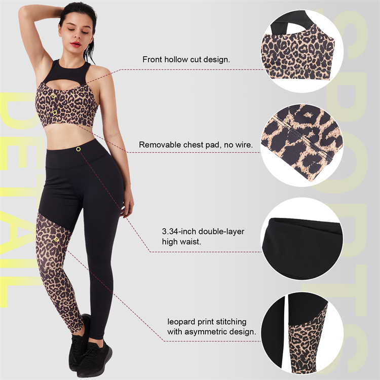 High Waist Seamless Gym Leggings Active Wear Yoga Set for Women and Customized Design