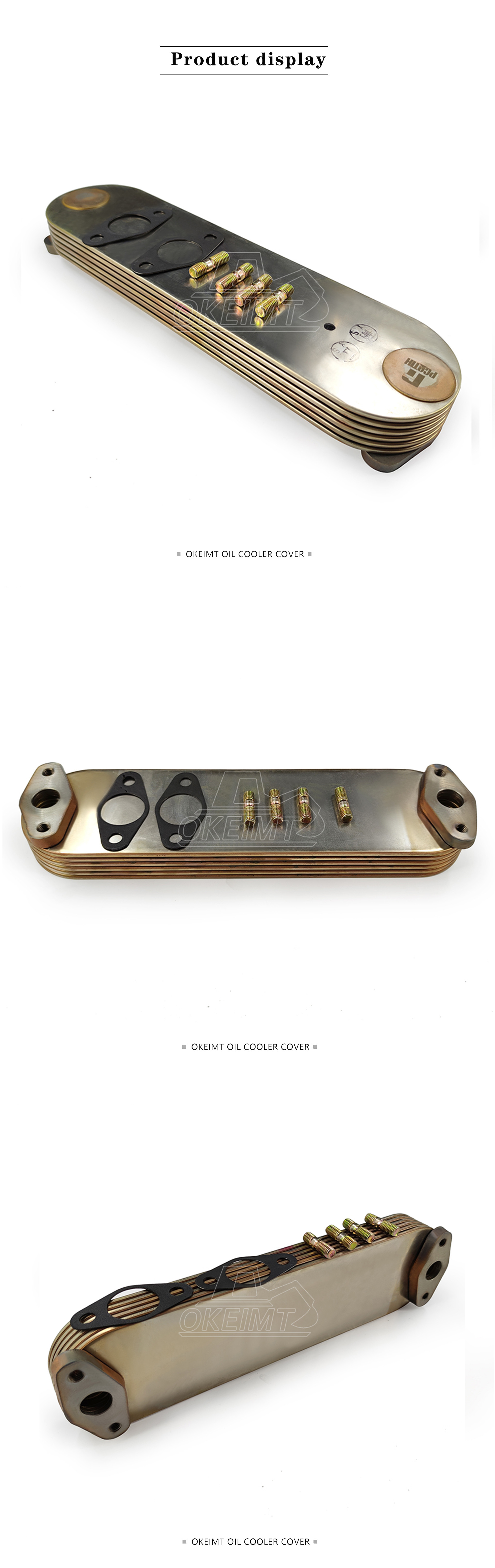 1-21723039-0 Engine Oil Cooler For Isuzu 6SA1 6SD1-6P-65 Hitachi Excavator EX300-2