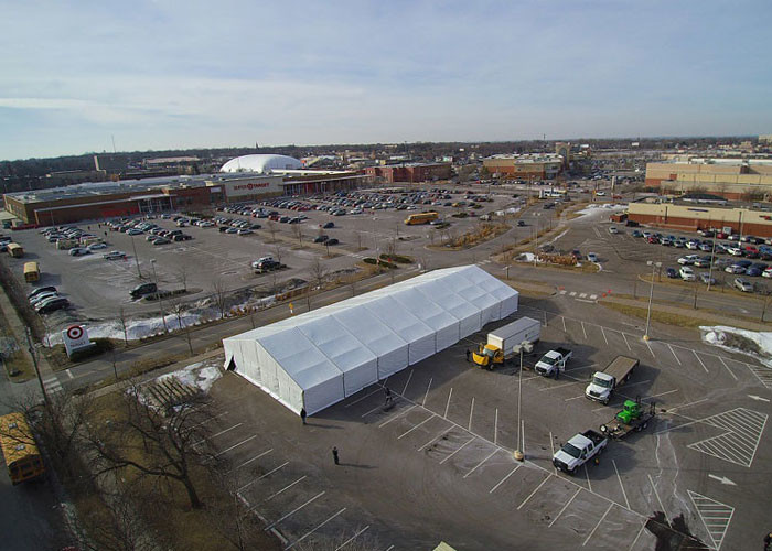 Large clear 35m 850 Sqm Industrial Warehouse Tents For Rent