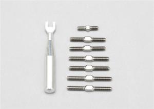 Quality M3 M4 M5 5mm CNC Titanium Parts GR5 TI6AL4V Turnbuckles For Racing 0.05mm Tolerance wholesale