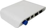White PP Housing FTTH Mini Wdm Optical Receiver D21 72dBuV