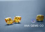 VVS1 Forever Brilliant Moissanite Yellow For Wedding Ring / Earring