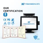1024*768 Touch All in One POS Machine 15'' with Aluminum Casing